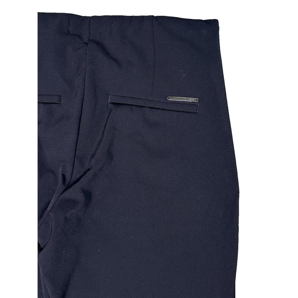 MAC Jeans Anna Stretch Skinny Pleated Trouser Pants 34x30 Black Zip Pockets - Picture 4 of 7